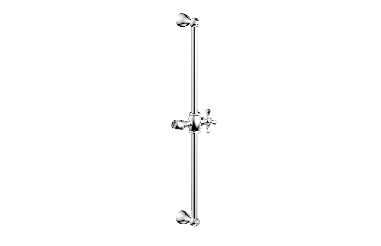 24-Inch Adjustable Slide Bar with Hook K6024 - Heavy Duty Closet Organizer for Hanging Clothes, Belts & Ties - Perfect for Bedroom, Closet & Wardrobe Organization