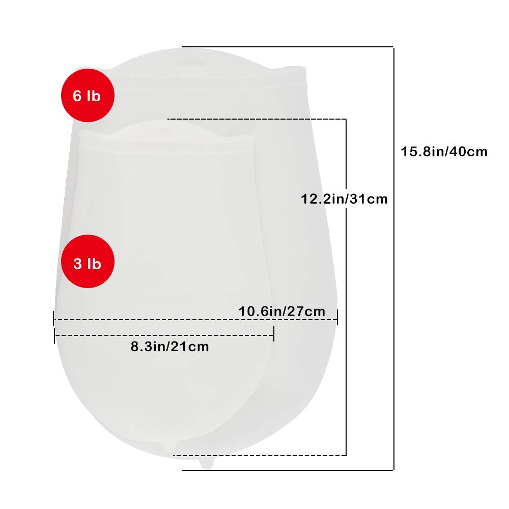 Premium Silicone Kneading Dough Bag - Food Grade, Non-Stick Bread & Pastry Mixing Bag for Pizza, Tortilla & Baking - Dough Preservation & Cooking Tool for Home Bakers & Professional Chefs (Perfect for Meal Prep, Baking Parties & Restaurant Use)