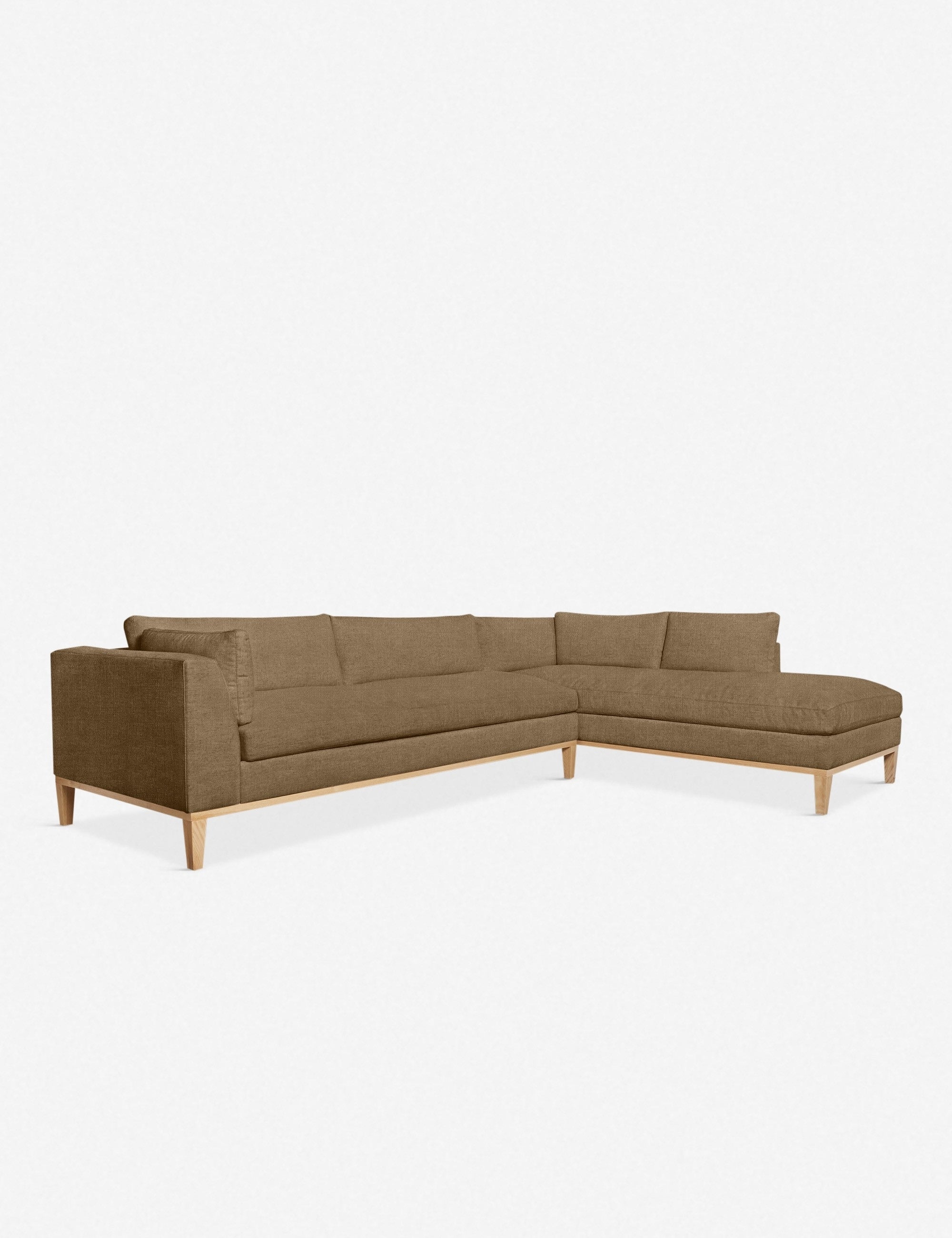 Charleston Sectional Sofa - Modern L-Shaped Couch with Reversible Chaise, Soft Fabric Upholstery for Living Room, Family Room & Home Theater Comfort