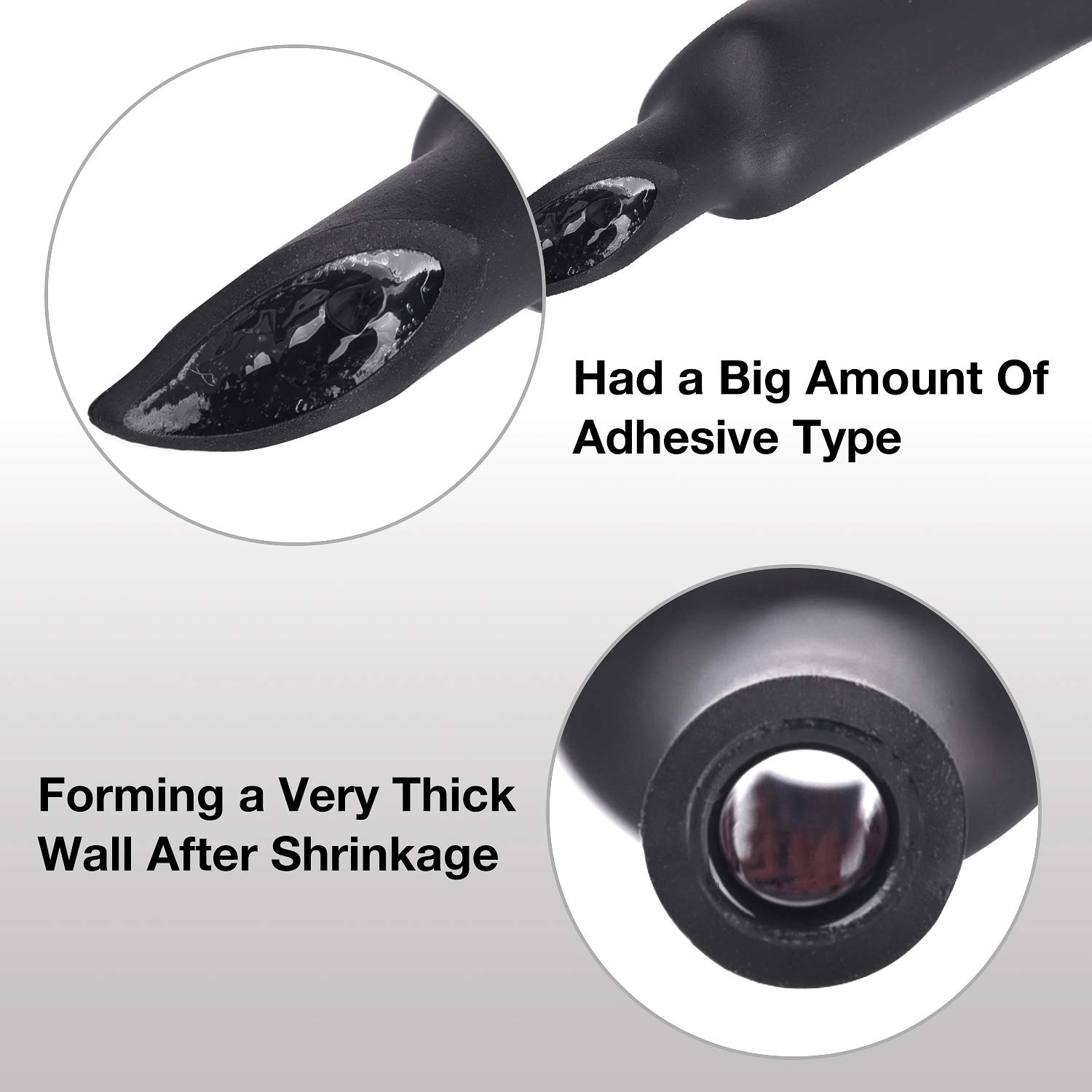 3/4 Inch 82 Ft XHF 3:1 Waterproof Black & Red Heat Shrink Tubing Roll - Marine Grade Adhesive Lined Heat Shrink Tube for Electrical Insulation, Sealing, Oil-Proof & Wear-Resistant Protection - Ideal for Automotive, Marine & Industrial Wiring Applications