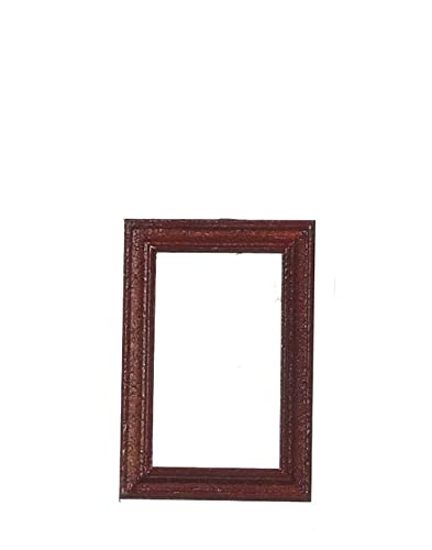 Handcrafted Mahogany Wood Frame for Doll House Miniatures - Perfect for DIY Miniature Projects, Home Decor & Collectible Displays