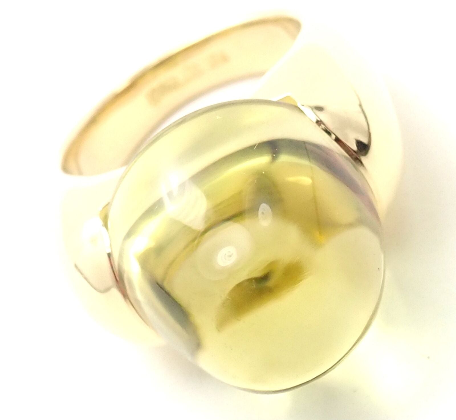 Authentic Ippolita 18k Yellow Gold Lemon Citrine Ring - Elegant Statement Jewelry for Women, Perfect for Weddings, Parties & Special Occasions