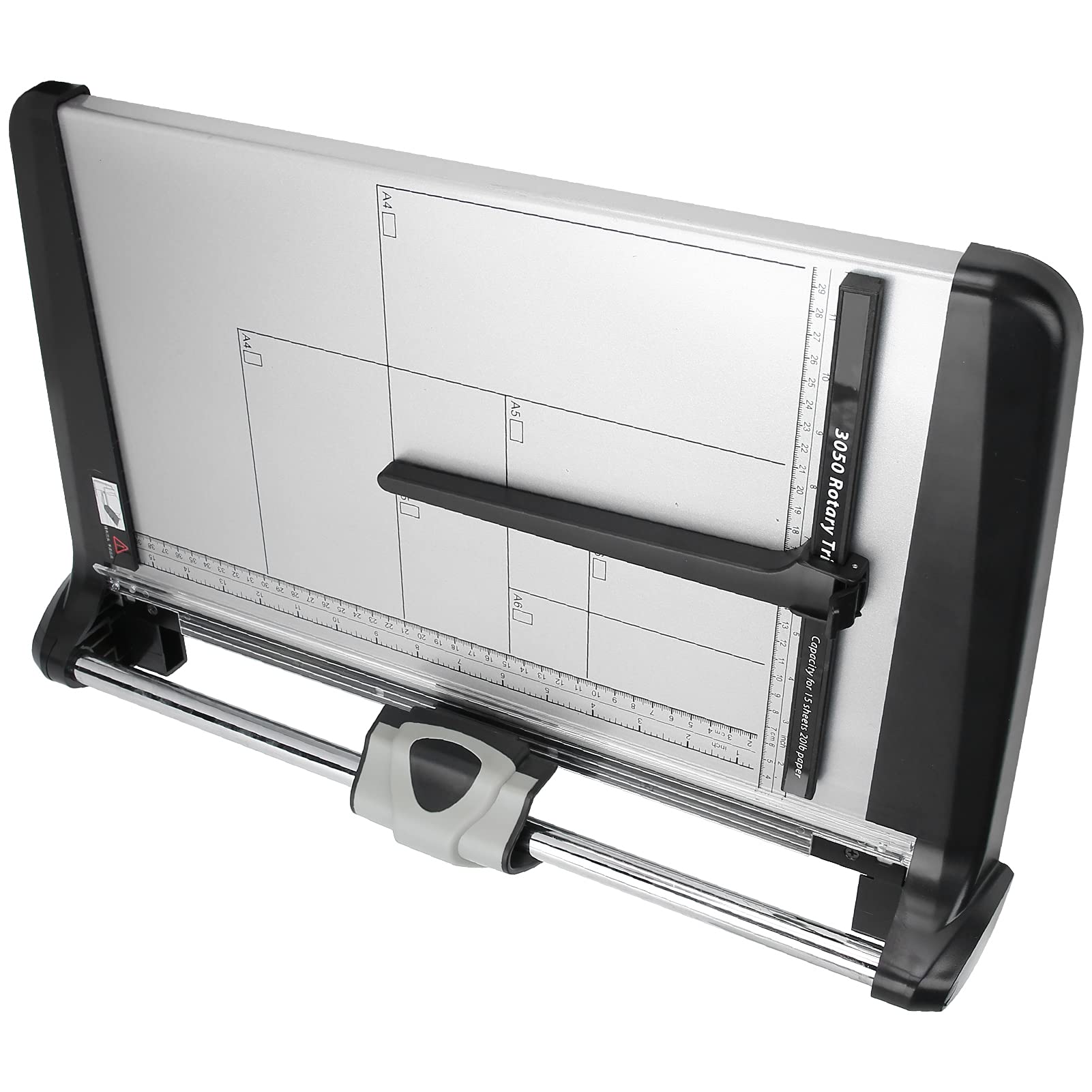 PUSOKEI A4 Paper Trimmer - Professional Photo & Document Cutter with Carbon Steel Rolling Blade for Office, School, and Photo Studio - Perfect for Scrapbooking, Crafting, and Precision Paper Cutting