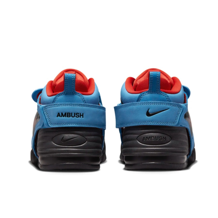 Nike Air Adjust Force Ambush Basketball Shoes - University Blue & Habanero Red - High-Performance Sneakers for Men, Streetwear & Court Play