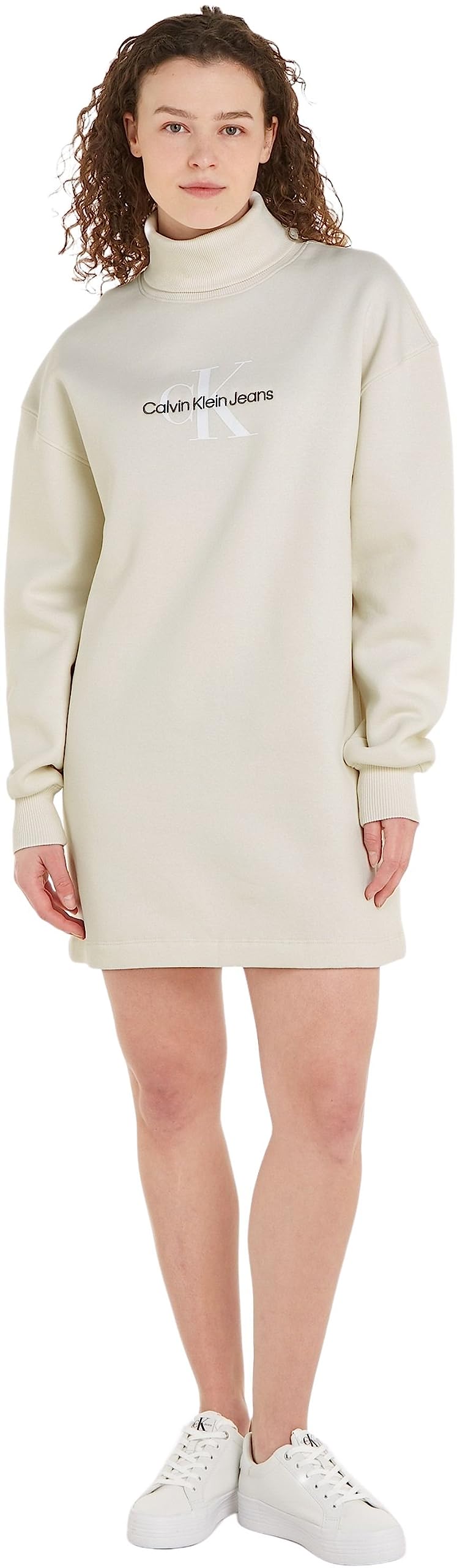 Calvin Klein Women's Sweater Dresses - Soft Knit Casual & Office Wear, Long Sleeve Pullover Tunic Dress for Fall & Winter Fashion