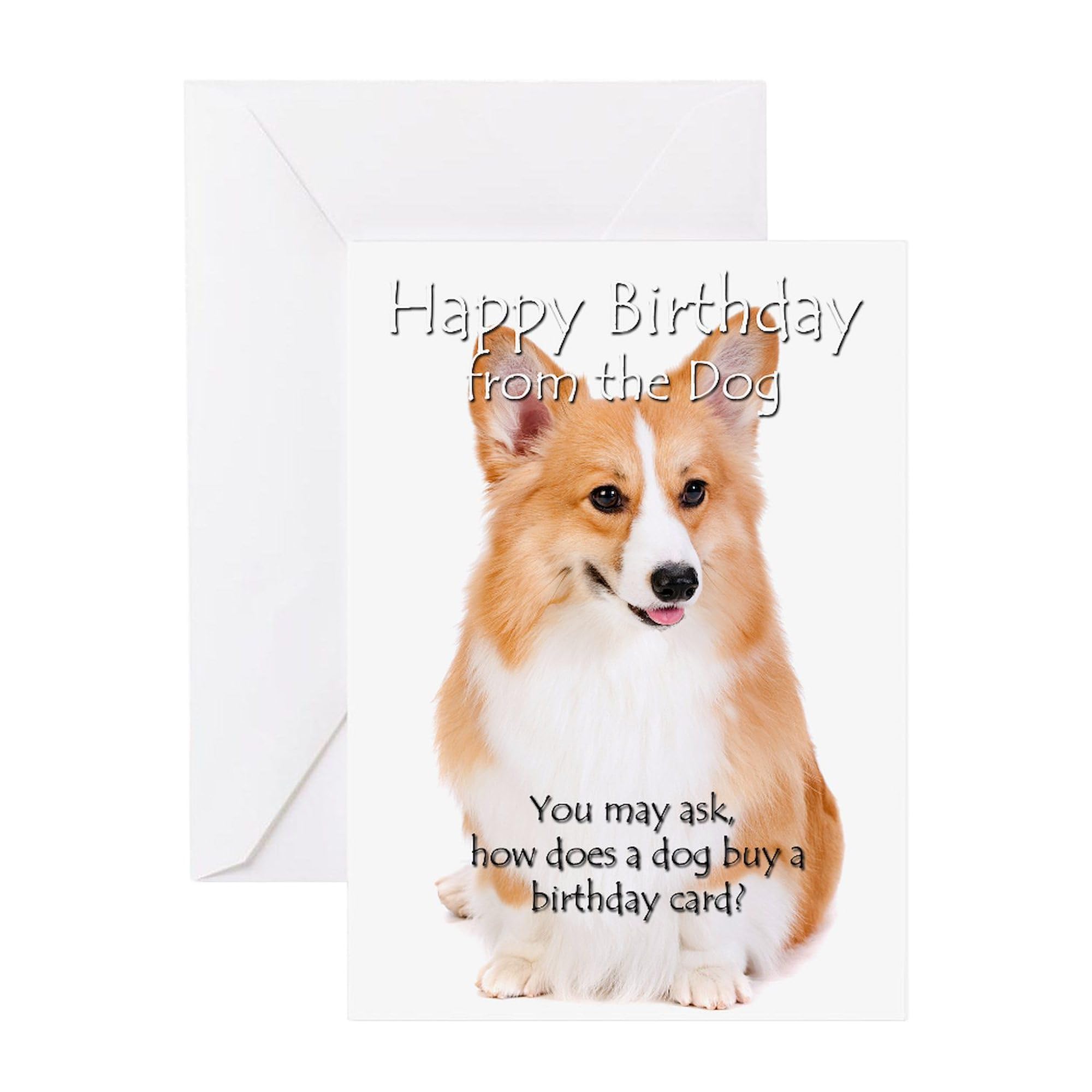Funny Corgi Birthday Card - Folded Greeting Card with Matte Finish | Perfect for Dog Lovers & Corgi Owners Birthday Wishes