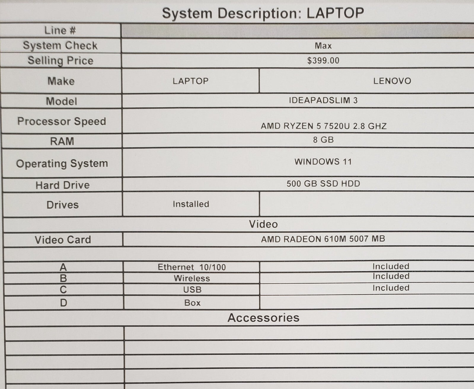 Lenovo IdeaPad Slim 3 Laptop - 14