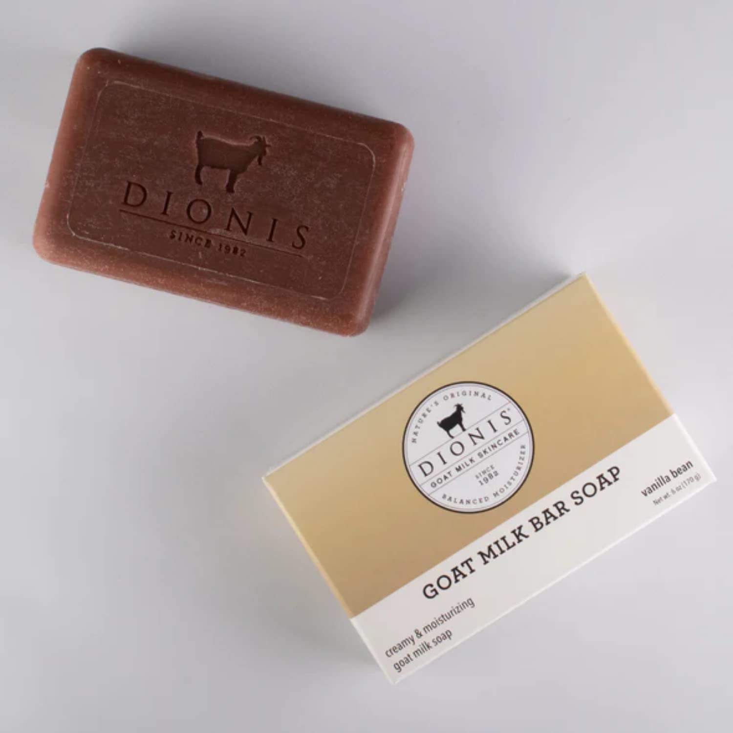 Dionis Goat Milk Skincare Deodorant Stick & Vanilla Bean Bar Soap - 3 Piece Travel Set for Shower, Bath & On-The-Go | Natural Moisturizing & Gentle Cleansing