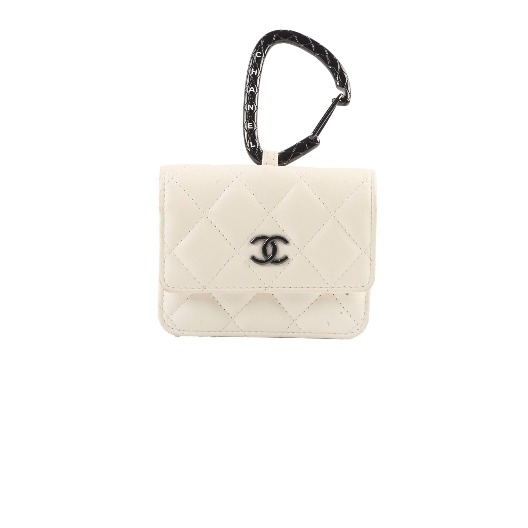 Chanel 21K Jewel Hook Card Holder in White - Series 31 | Luxury Compact Wallet for Credit Cards & ID | Perfect for Everyday Use, Travel & Special Occasions