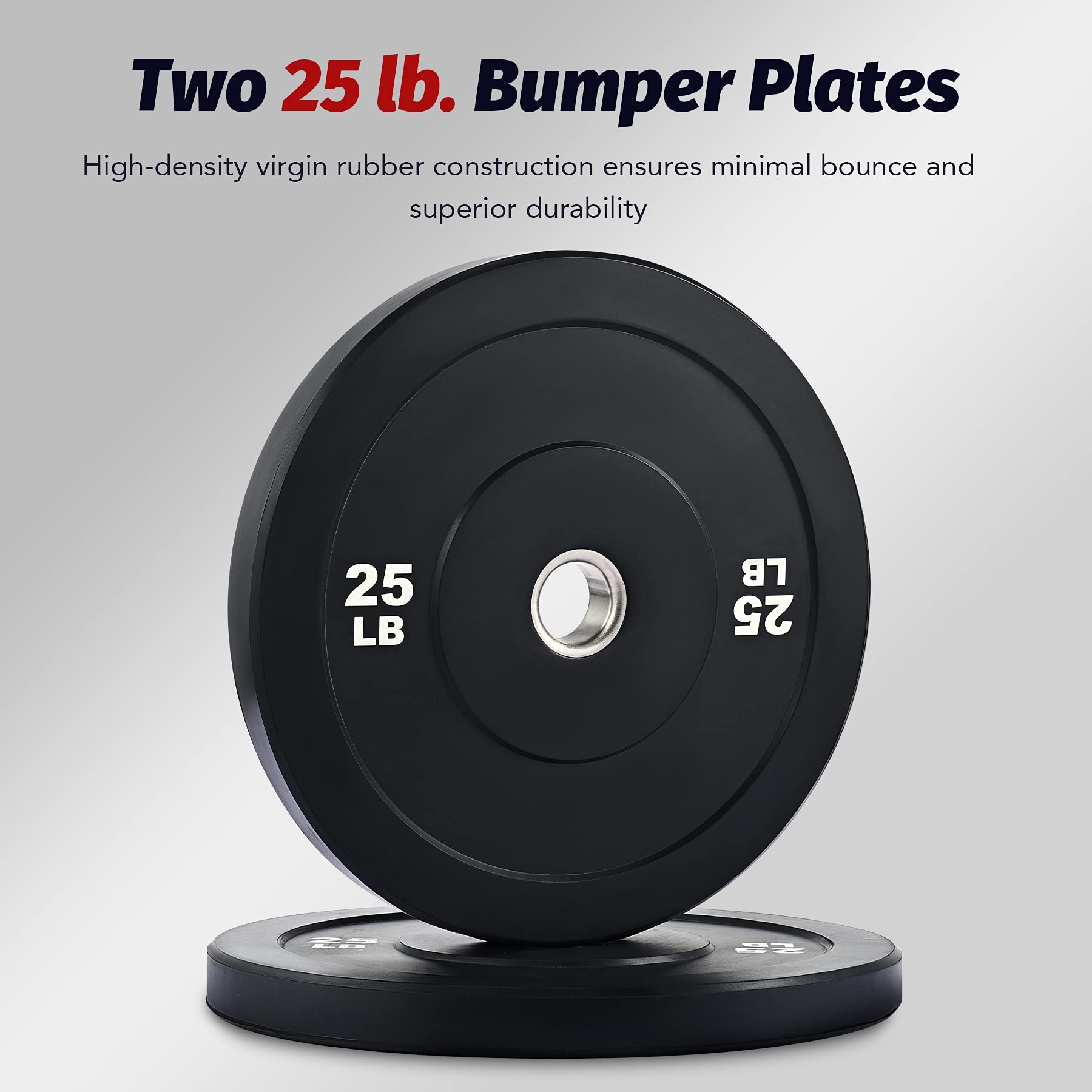 ZELUS 2-Pack Olympic Bumper Plates - 2