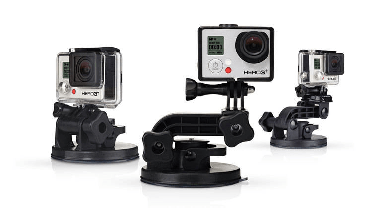 GoPro Suction Cup Mount - Secure & Adjustable Action Camera Mount for Cars, Motorcycles, Surfboards | Perfect for Adventure Sports, Vlogging & Travel Videos