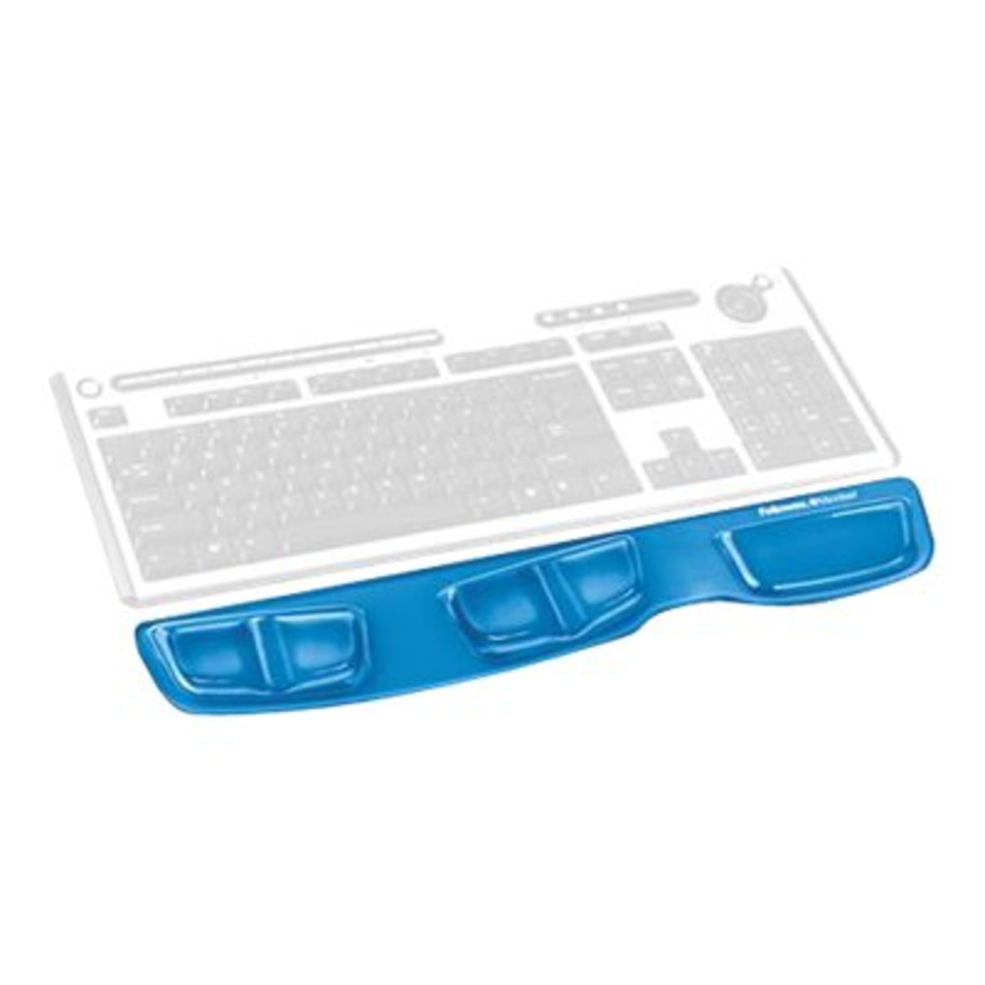 Ergonomic Keyboard Palm Rest with Wrist Support Cushion - Comfortable Typing Wrist Pad for Office & Gaming - Blue - Perfect for Computer Workstations, Home Offices & Long Typing Sessions