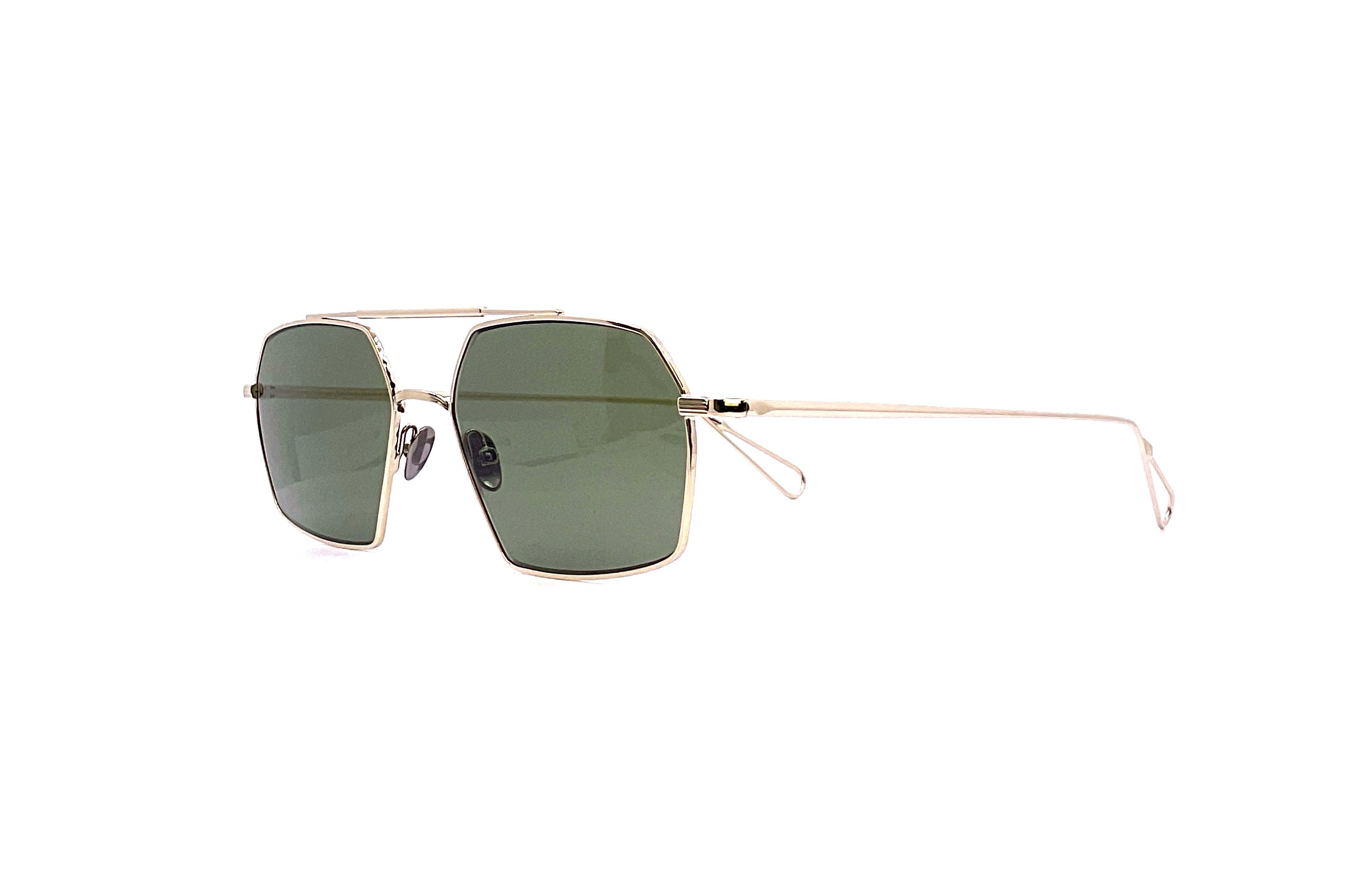 Ahlem Haussman Sun Sunglasses - Grey Gold Frame with UV Protection - Perfect for Outdoor Activities, Beach, and Driving