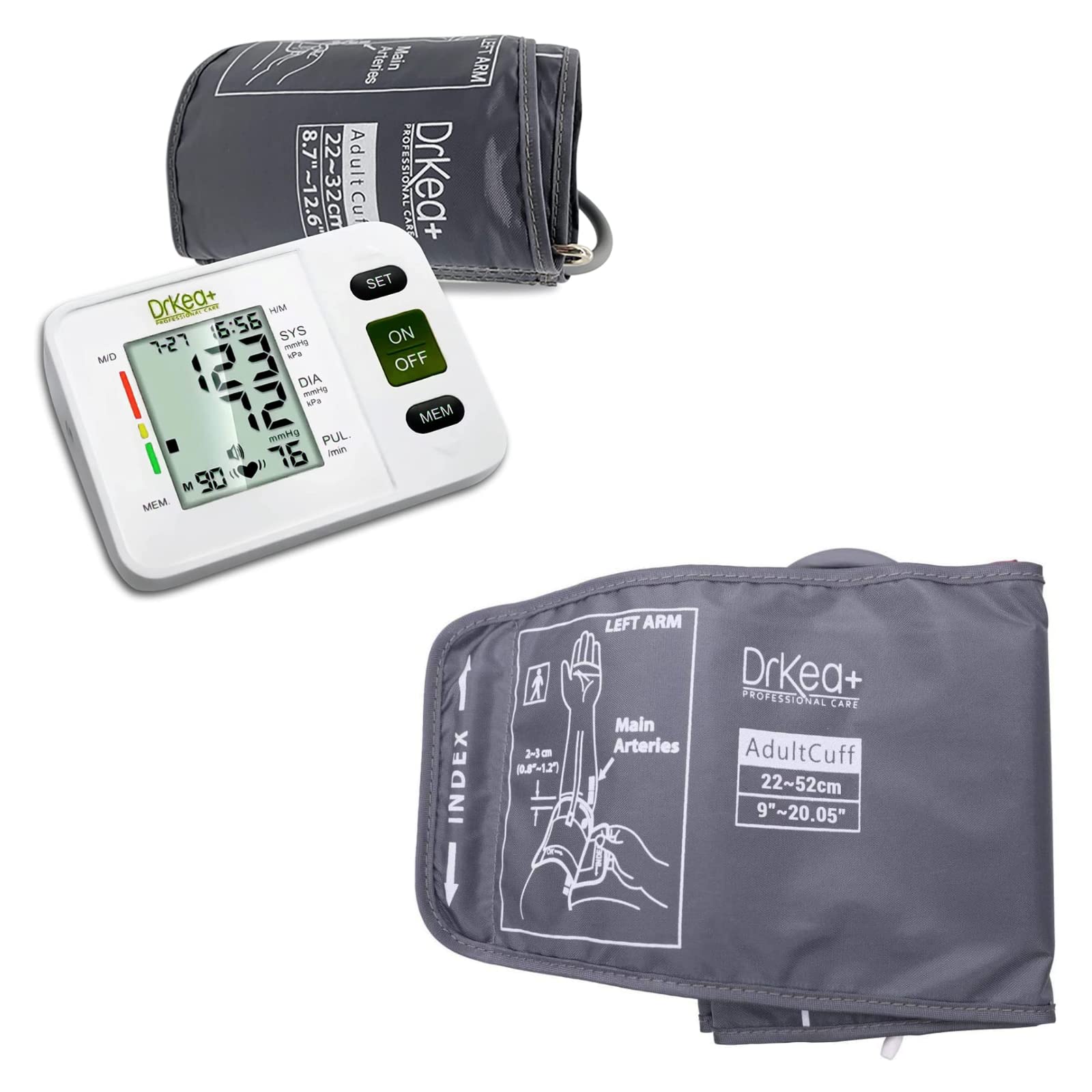 Digital Blood Pressure Monitor with XL Cuff (9-20.5 Inches) - Upper Arm BP Machine for Home Use - Includes Batteries & Storage Bag - Ideal for Large Arms & Home Health Monitoring