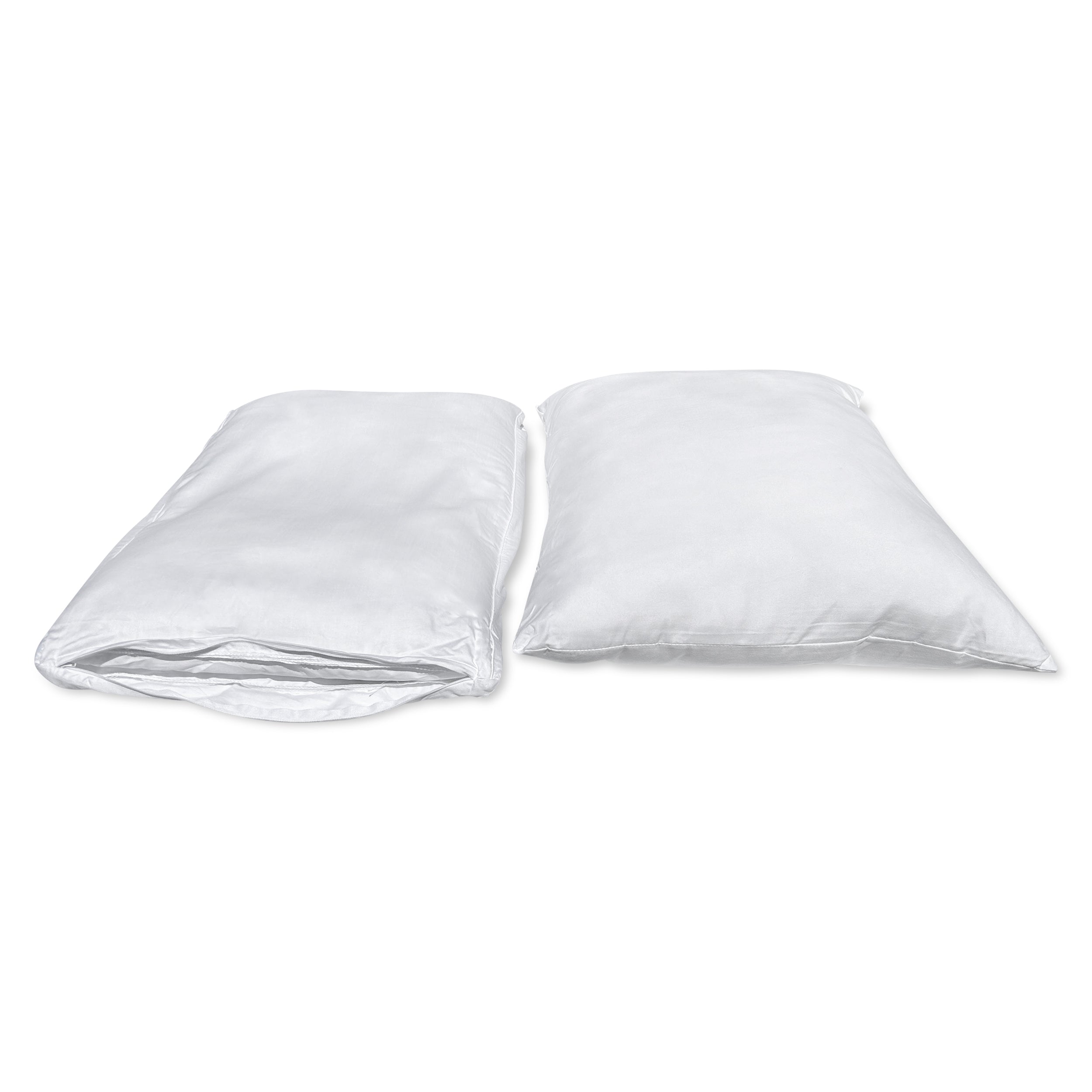 Dual Layer Extra Firm Support Pillow for Back & Side Sleepers - Carpenter Co. Comfort Pillow for Neck Pain Relief & Better Sleep