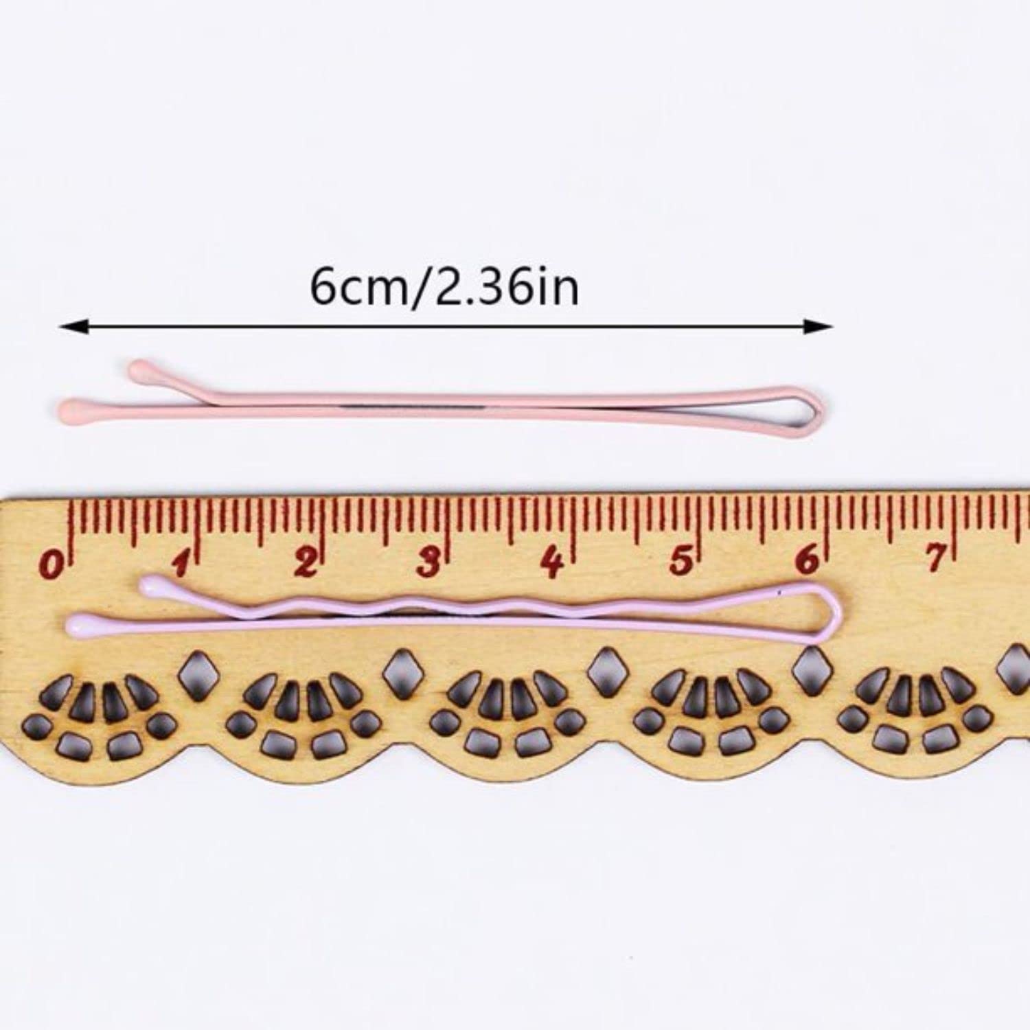 FAMEZA 50pcs Women's Bobby Pins - Classic Waved Hair Clips for Styling, Curved Hairpins, Black Hair Grips - Fashion Hair Accessories for Women & Girls | Perfect for Updos, Braids, Bun Hairstyles & Everyday Use