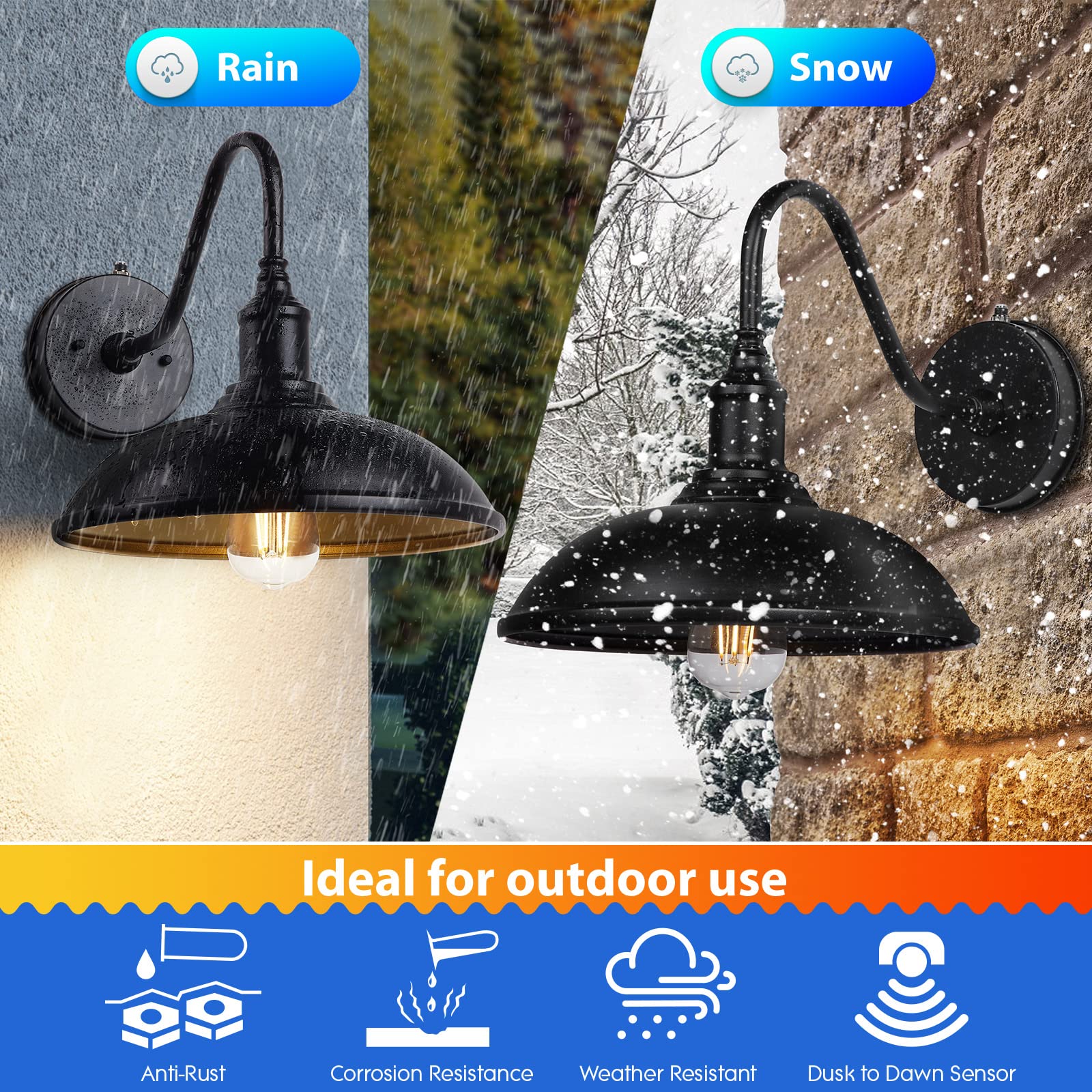 Outdoor Barn Light Fixtures - 10.9