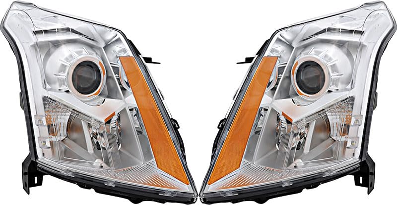 Premium Halogen Headlights for Cadillac SRX 2010-2013 - Complete Driver & Passenger Side Set - Perfect for Night Driving & Vehicle Restoration Projects