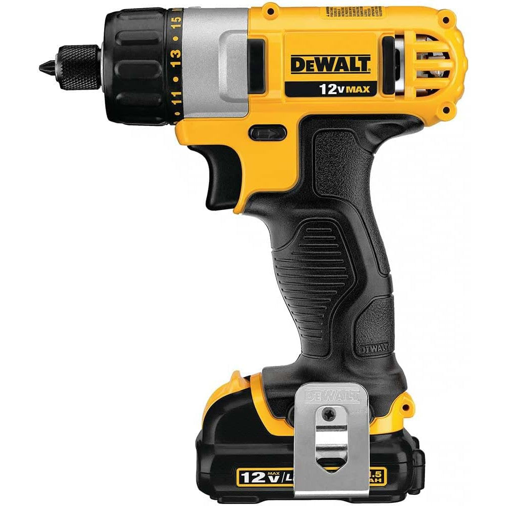 DEWALT 12V MAX Cordless Screwdriver Kit (DCF610S1) - Factory Refurbished with Warranty - Perfect for Home Repairs & DIY Projects