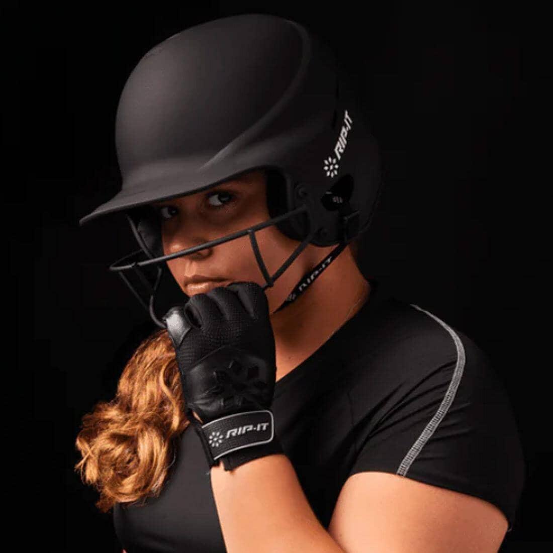 RIP IT Vision Pro Matte Fastpitch Softball Batting Helmet - Lightweight & Durable for Youth & Adult Players - Perfect for Games, Practice & Training Sessions