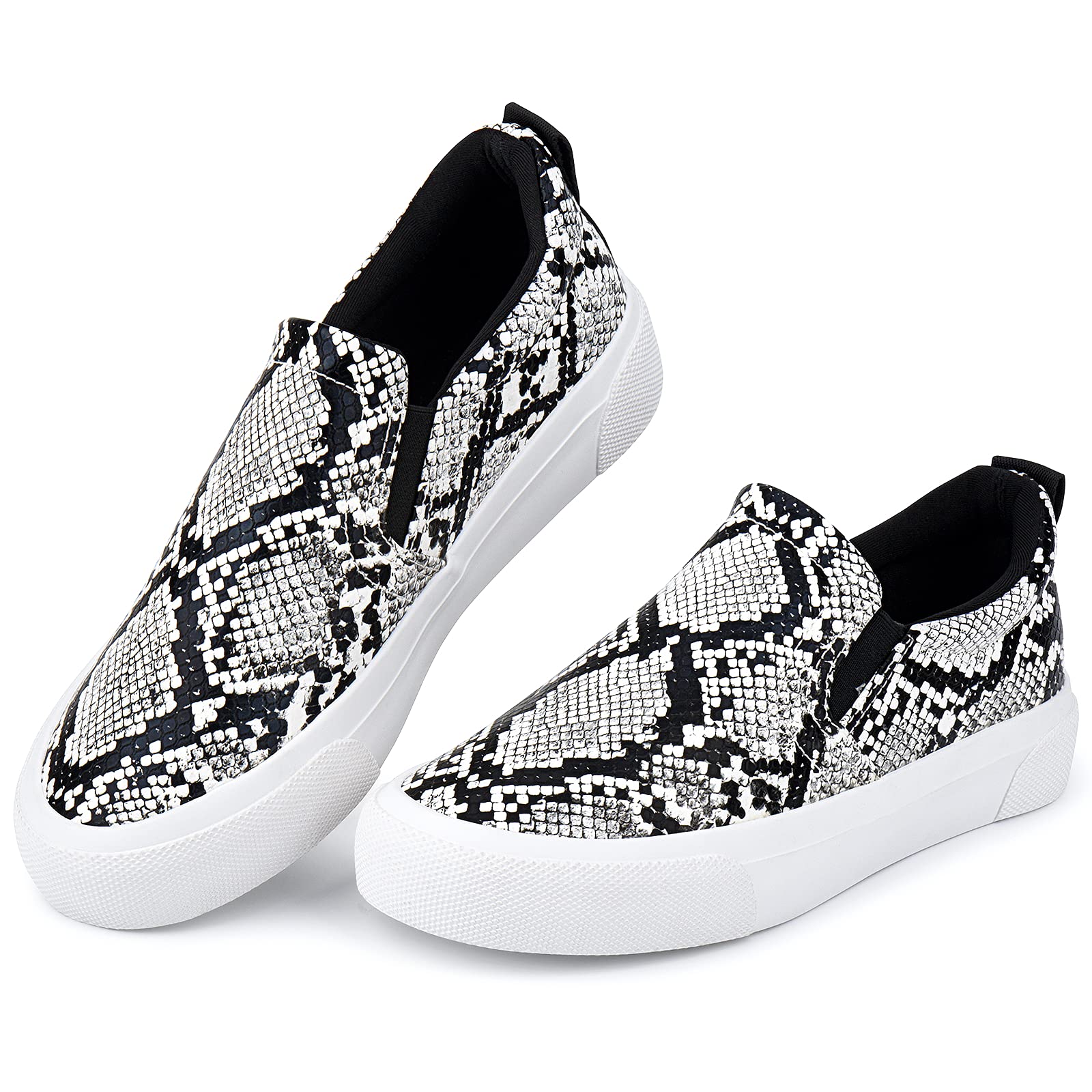 JENN ARDOR Women's Slip On Sneakers - Comfortable Casual Walking Shoes for Women | Fashion Flats for Everyday Wear, Travel & Work