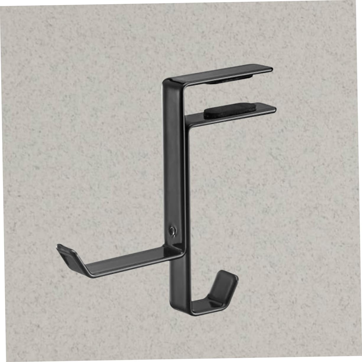 3-Piece Metal Headset Shelf Rack - Space-Saving Headphone Holder & Earphone Stand for Desk Mount, Wall Mount, or Closet Organization - Perfect for Gaming, Office, and Home Use