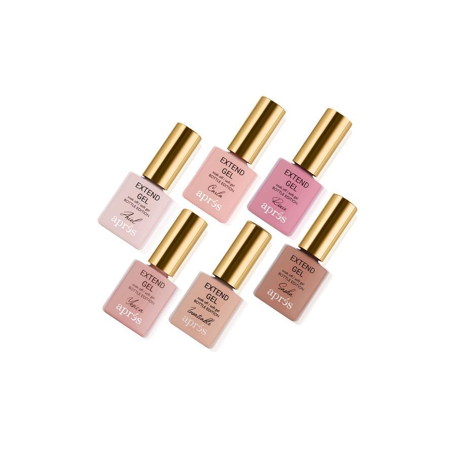 Apres Gel-X Color Extend Gel Bottle Edition Set - Long-Lasting Nail Extension Kit for Salon & Home Manicures - Perfect for Nail Art, Special Occasions & DIY Beauty