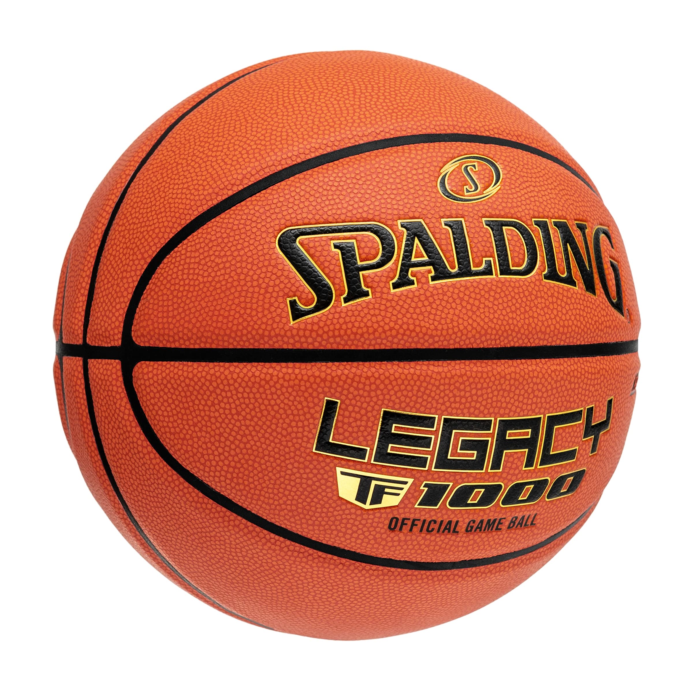 Spalding TF-1000 Indoor Game Basketball - Premium Composite Leather, Official Size 29.5