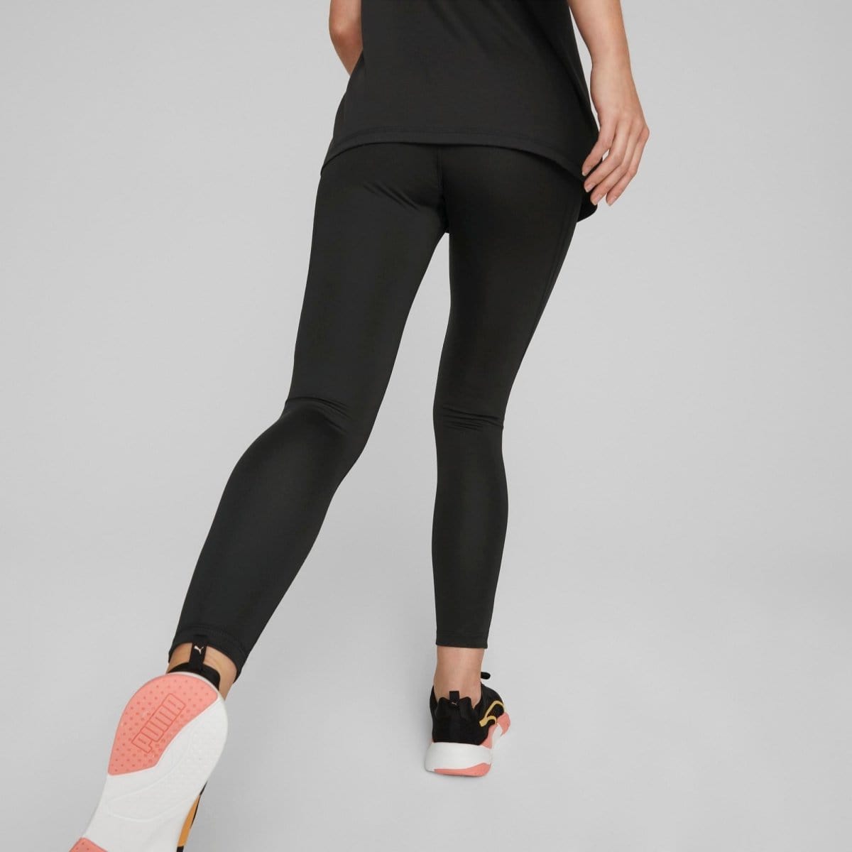 PUMA Women's EVOSTRIPE High Waist Black Workout Tights - Yoga, Running & Gym Leggings for Women