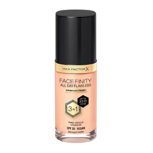 FaceFinity 3-in-1 Full Coverage Liquid Foundation with SPF - Long Lasting Matte Finish for Oily Skin - Perfect for Everyday Wear & Special Occasions