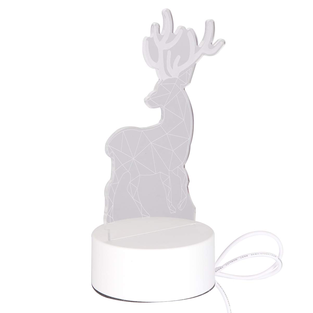 Amosfun Christmas LED Night Light Lamp - 1PC Holiday Figurine Decor with Warm Glow for Bedroom, Nursery, Kids Room - Perfect for Christmas Decor, Bedside Table, Child's Night Light & Seasonal Home Decoration