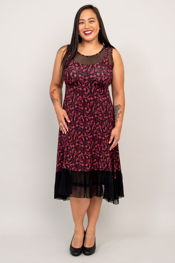 Danube Floral Print Bamboo Dress - Breathable & Comfortable Summer Dress for Women - Perfect for Beach Vacations, Outdoor Parties & Casual Wear