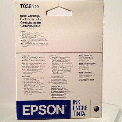 Epson T036120 Black Ink Cartridge - High Yield Replacement for Exp3/06 - Compatible with Select Epson Printers - Perfect for Home, Office & School Printing