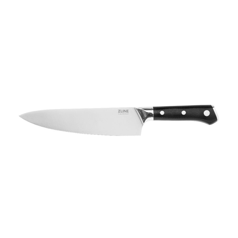 ZLINE 8-Inch Professional German Steel Chef Knife - High Carbon Stainless Steel Kitchen Knife for Precision Cutting, Slicing & Dicing - Perfect for Home Chefs & Professional Kitchens (KCKT GS)