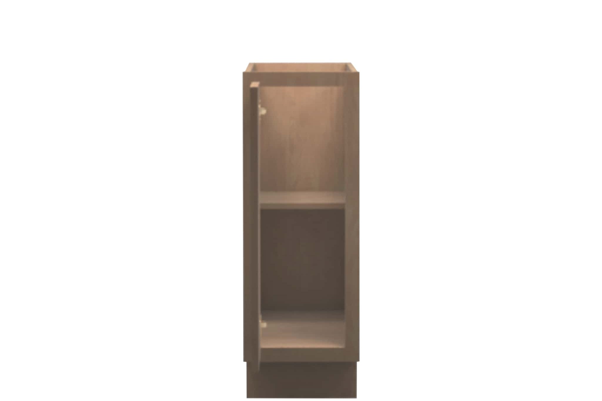 American Made Shaker RTA B12FHD Full Door Base Cabinet Unfinished - Premium Kitchen Storage Solution for Modern Homes & DIY Projects