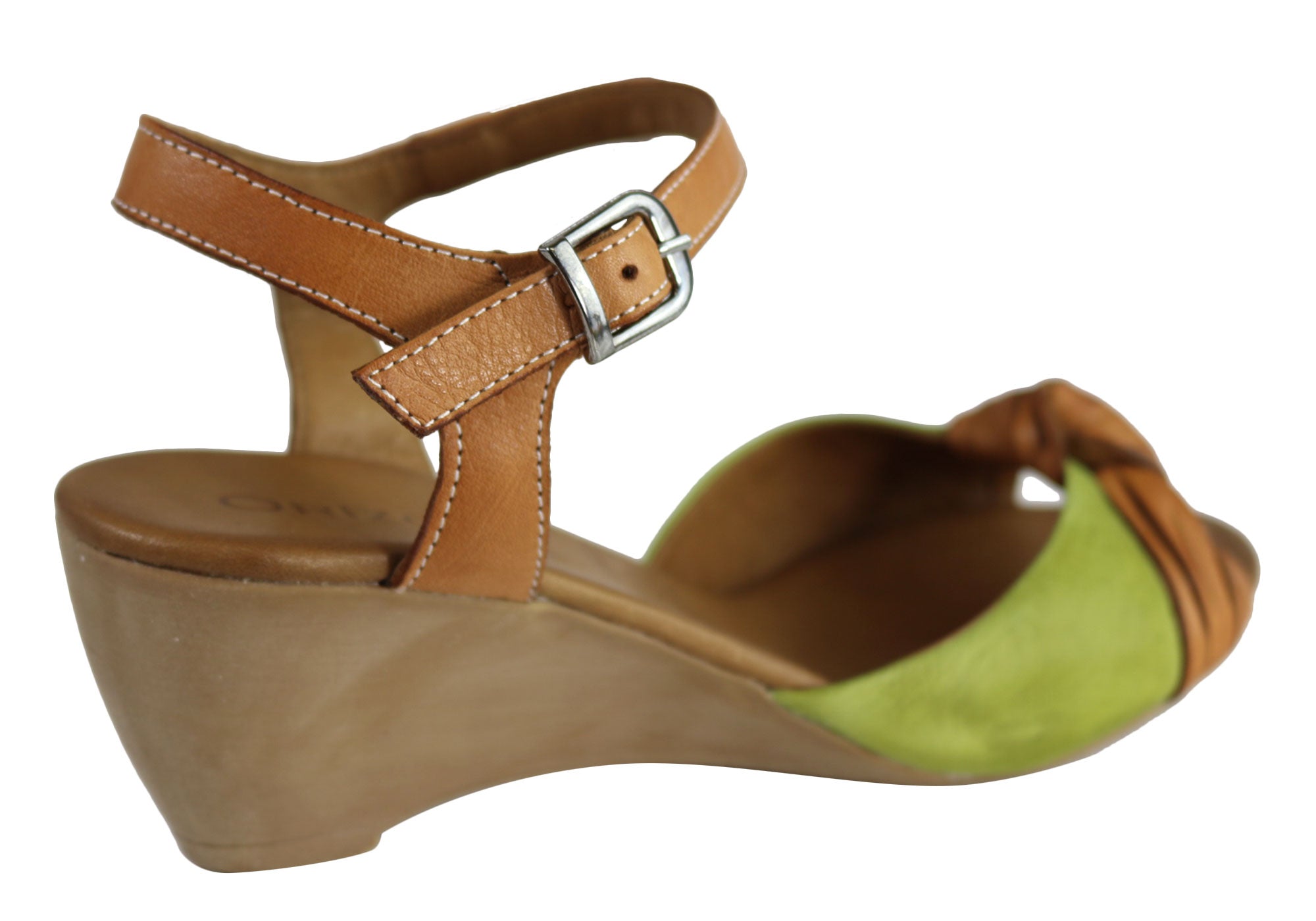 Orizonte Toronto Women's European Leather Comfortable Wedge Sandals - Stylish Summer Casual Shoes for Walking, Travel & Beach Outfits