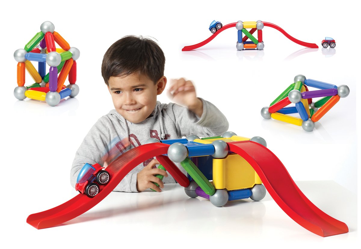 SmartMax Basic Stunt Set - Magnetic Building Toys for Kids STEM Learning | Creative Construction Play for Boys & Girls Ages 3+ | Perfect for Home, Classroom & Daycare Activities
