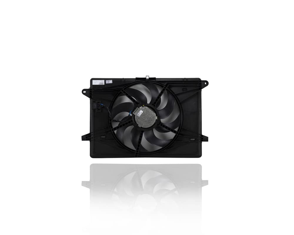 Dual Radiator and Condenser Fan Assembly with Brushless Motor - Replacement for 2017-2021 Chrysler Pacifica & 2020 Voyager with Tow Package (Part# 68217321AC) - Perfect for Engine Cooling System Maintenance and Overheating Prevention