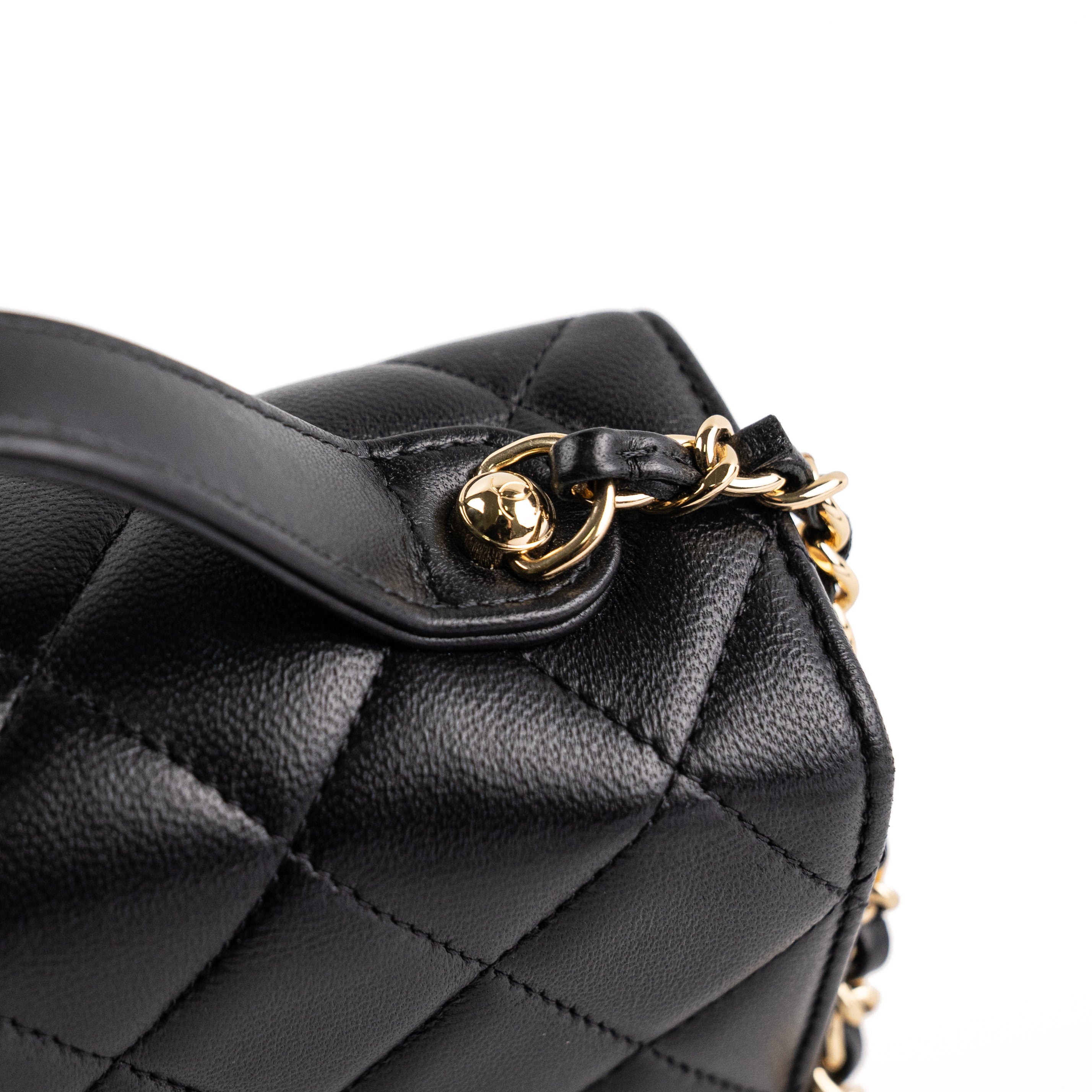Chanel Seasonal Rectangular Black and Gold Box Bag with Microchip - Luxury Designer Handbag for Women, Perfect for Evening Parties, Date Nights & Special Occasions