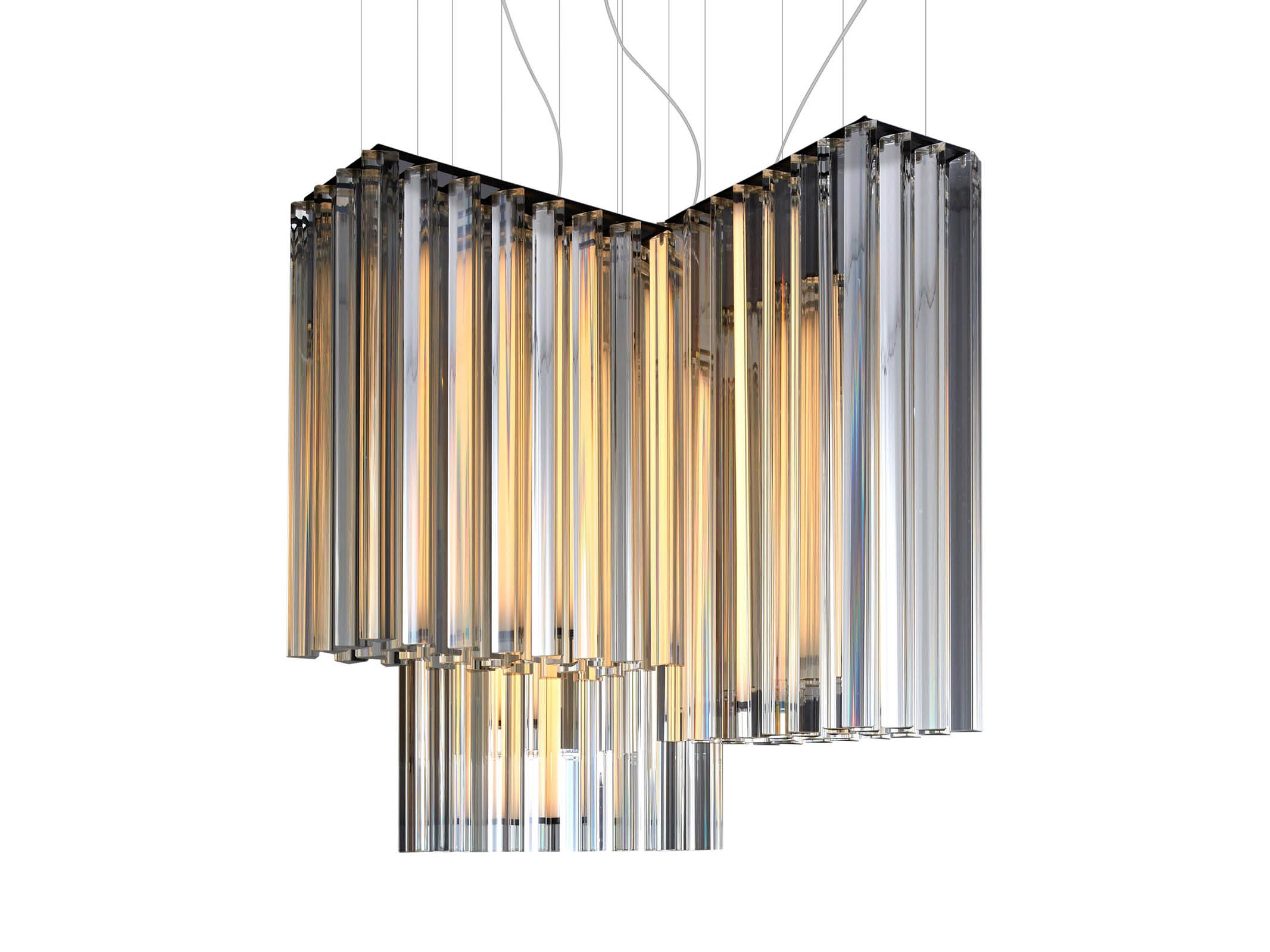 Grace Modern Suspension Light - Elegant Hanging Chandelier for Dining Room, Living Room, Bedroom & Kitchen Ceiling Decor
