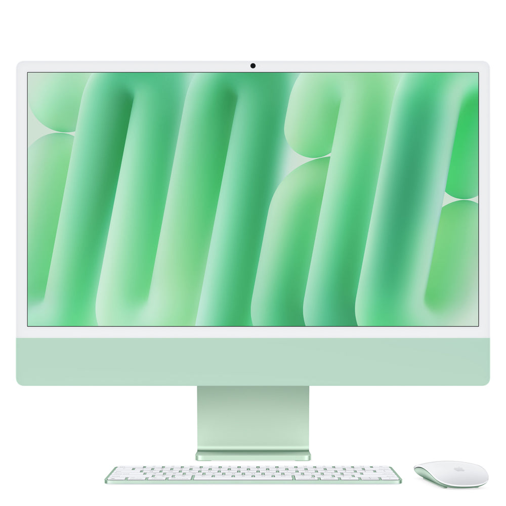 24-inch iMac with 4.5K Retina Display - Apple M4 Chip (8-Core CPU & 8-Core GPU), 256GB SSD, Green - Perfect for Home Office, Graphic Design & Creative Work