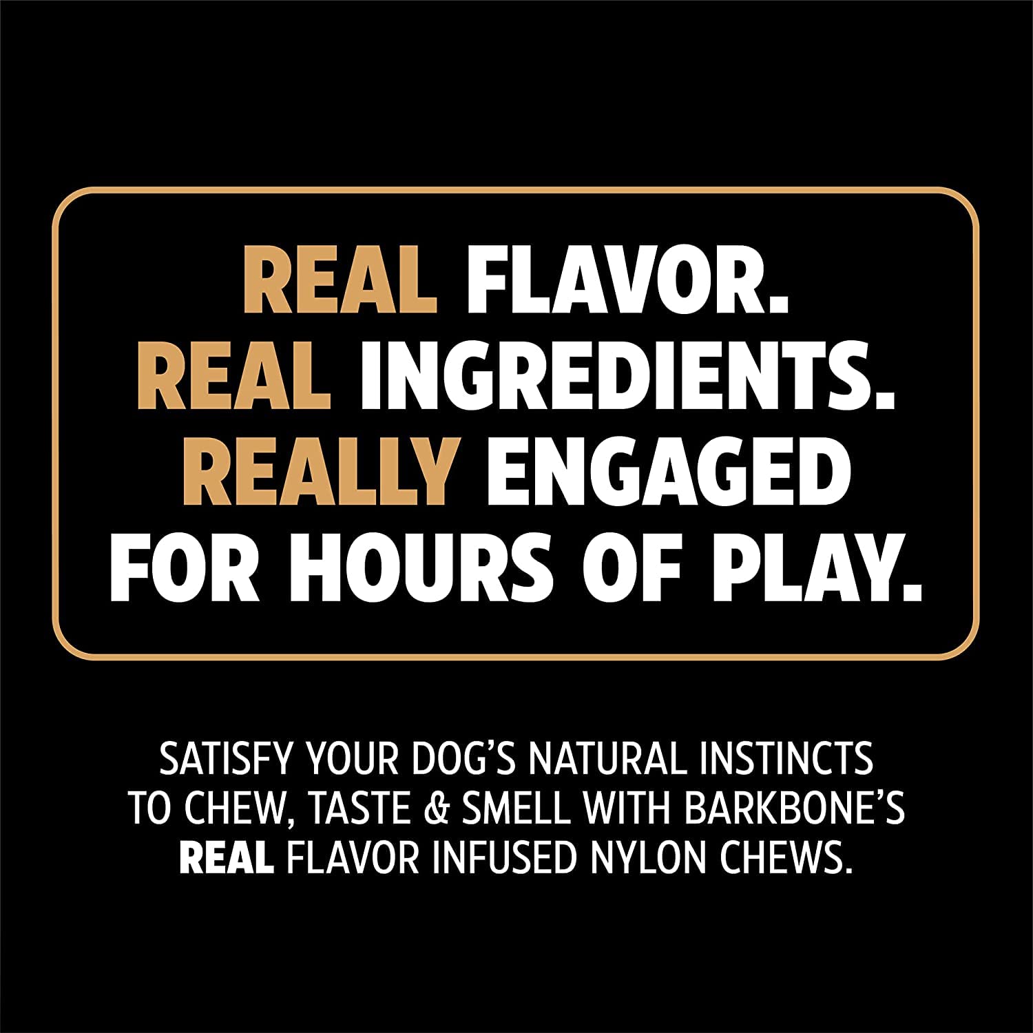 Durable Nylon Stick BarkBone Dog Toy for Aggressive Chewers - Peanut Butter Flavor - 9 Inch Chew Toy for Large Dogs - Tough Chew Toy for Teething, Boredom & Dental Health