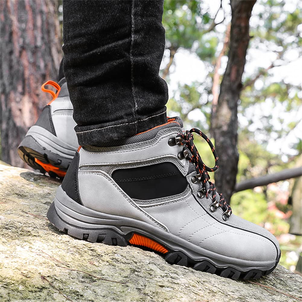 Men's Waterproof Hiking Boots - Lightweight Multi-Terrain Outdoor Shoes with Durable Camouflage Design & Sturdy Lugs for Trekking, Camping & Work | All-Weather Ankle Boots