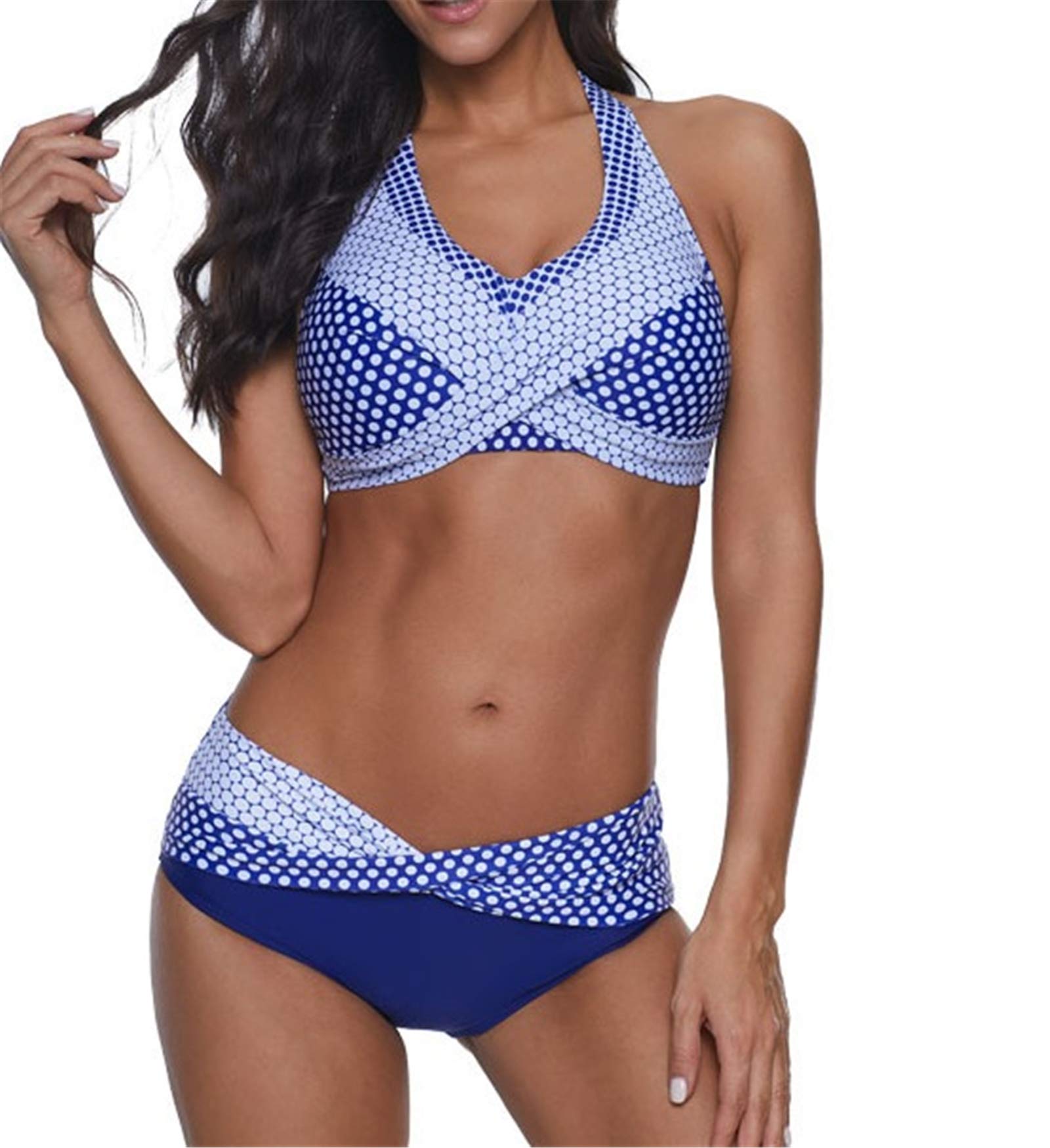 Sexy Two Piece Swimsuits for Women - High Waist Bikini Set with Tops & Bottoms, Summer Bathing Suit for Beach, Pool & Vacation