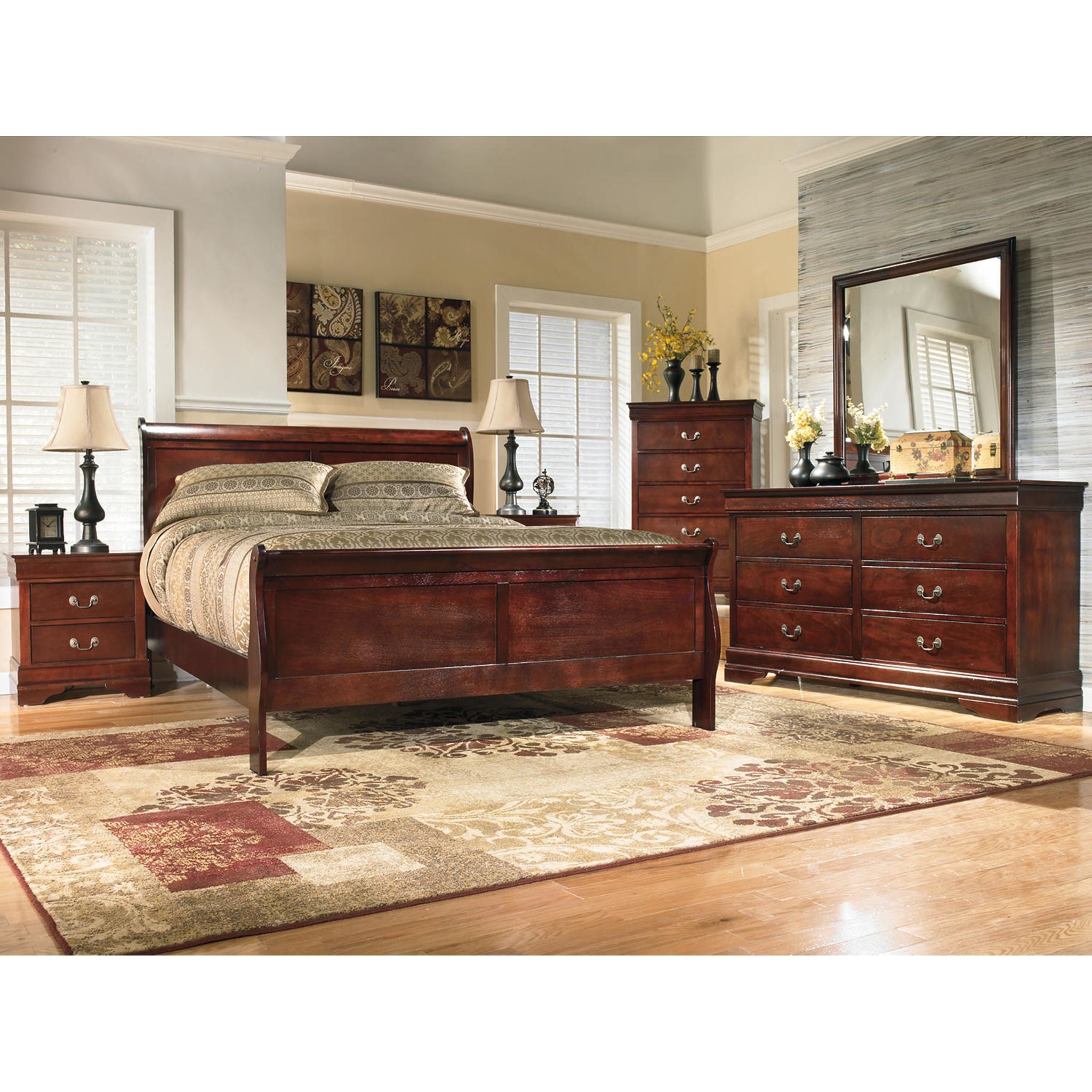 Alisdair Dresser - Dark Brown Wooden Dresser with 6 Drawers for Bedroom & Living Room Storage