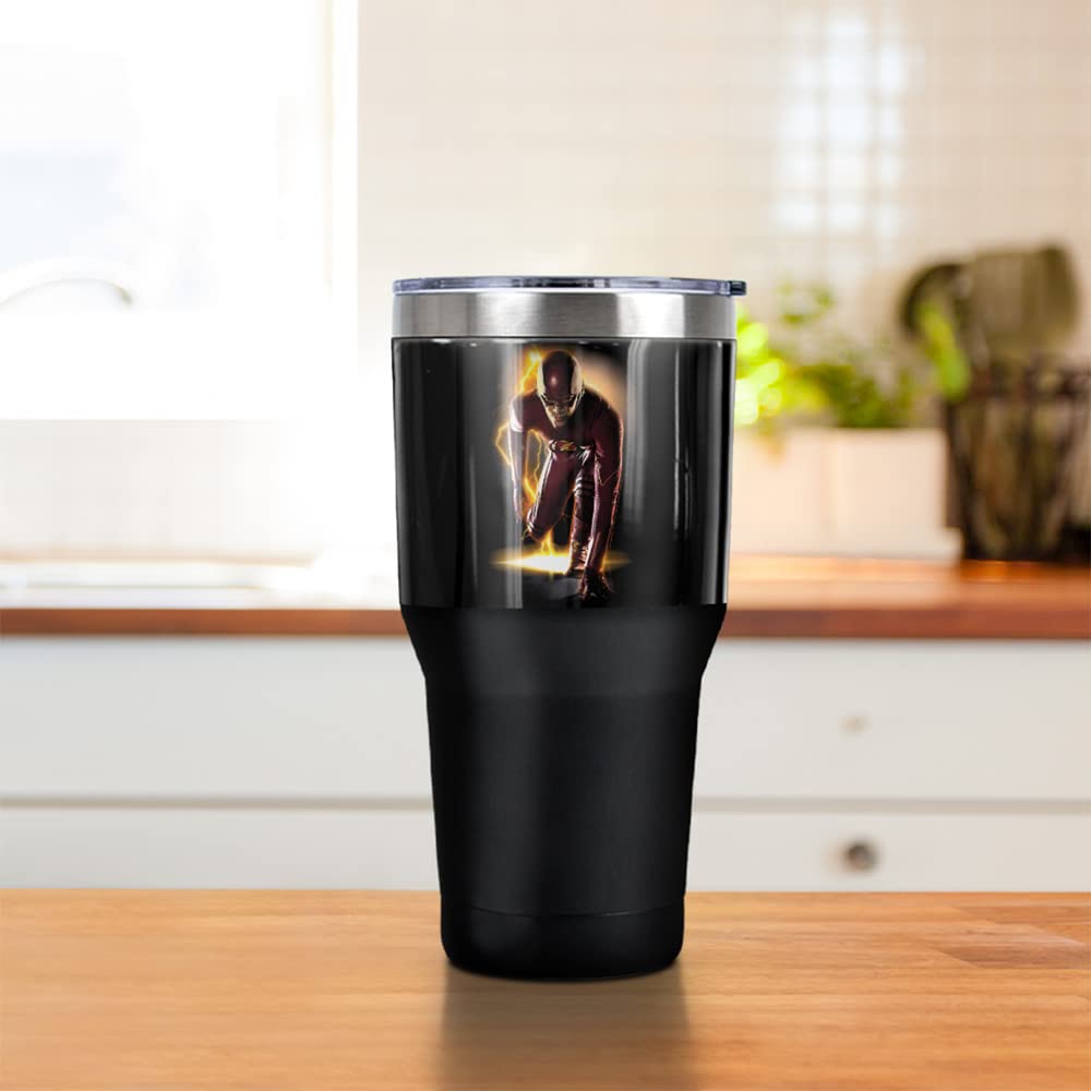 30oz Stainless Steel Vacuum Insulated Tumbler - Double Wall Leakproof Travel Mug with Sliding Lid for Coffee, Tea & Cold Drinks - Perfect for Office, Commuting & Outdoor Adventures