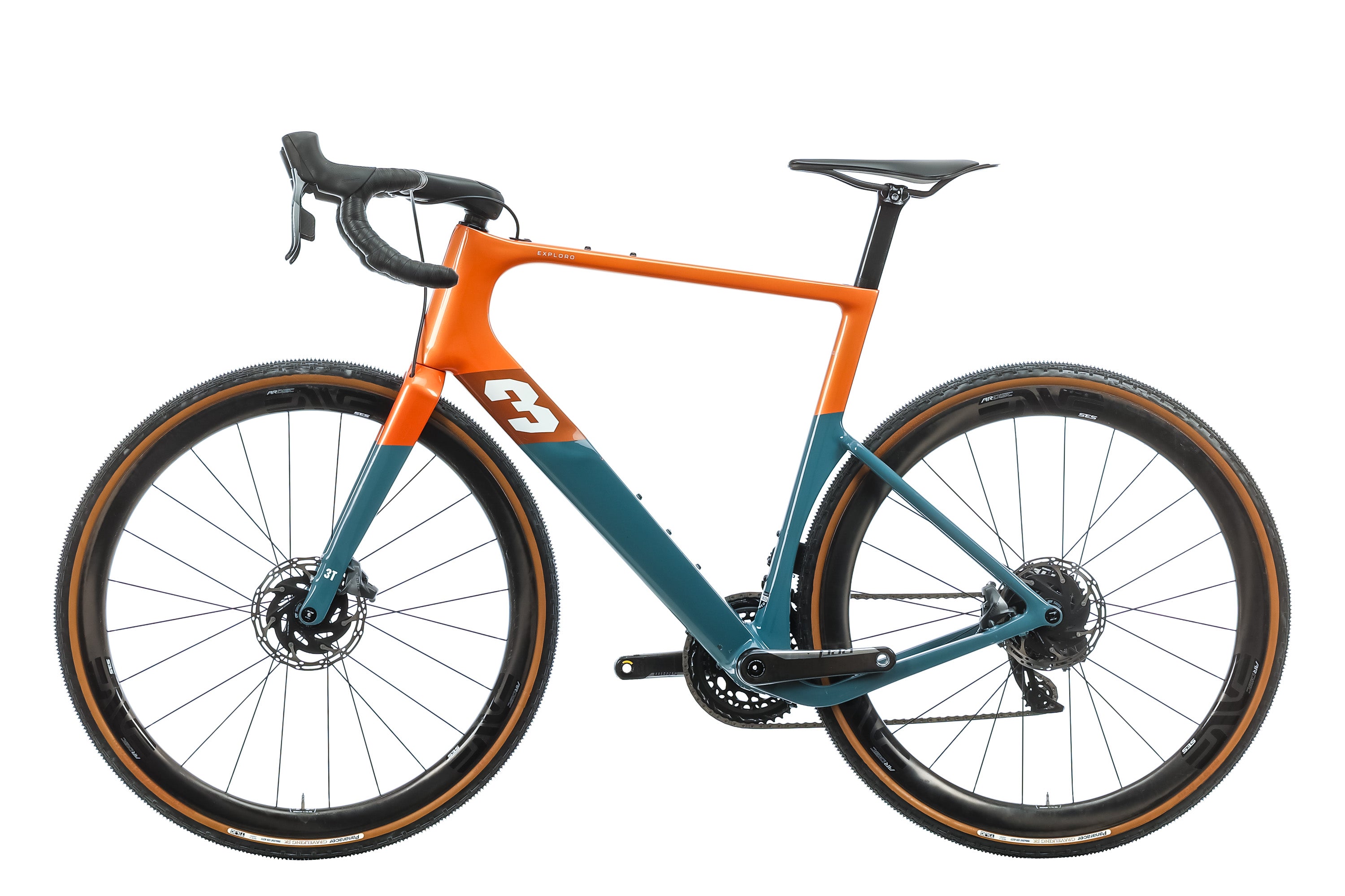 2021 3T Exploro RaceMax Gravel Bike - 58cm Carbon Frame, Lightweight & Durable for Adventure Racing & Bikepacking | Perfect for Off-Road Trails, Commuting & Long-Distance Cycling