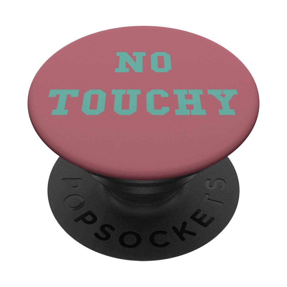 No Touchy PopSockets PopGrip - Swappable Phone Grip with Stand for iPhone, Samsung & Tablets | Secure Hold, One-Hand Use | Perfect for Commuting, Work & Video Calls