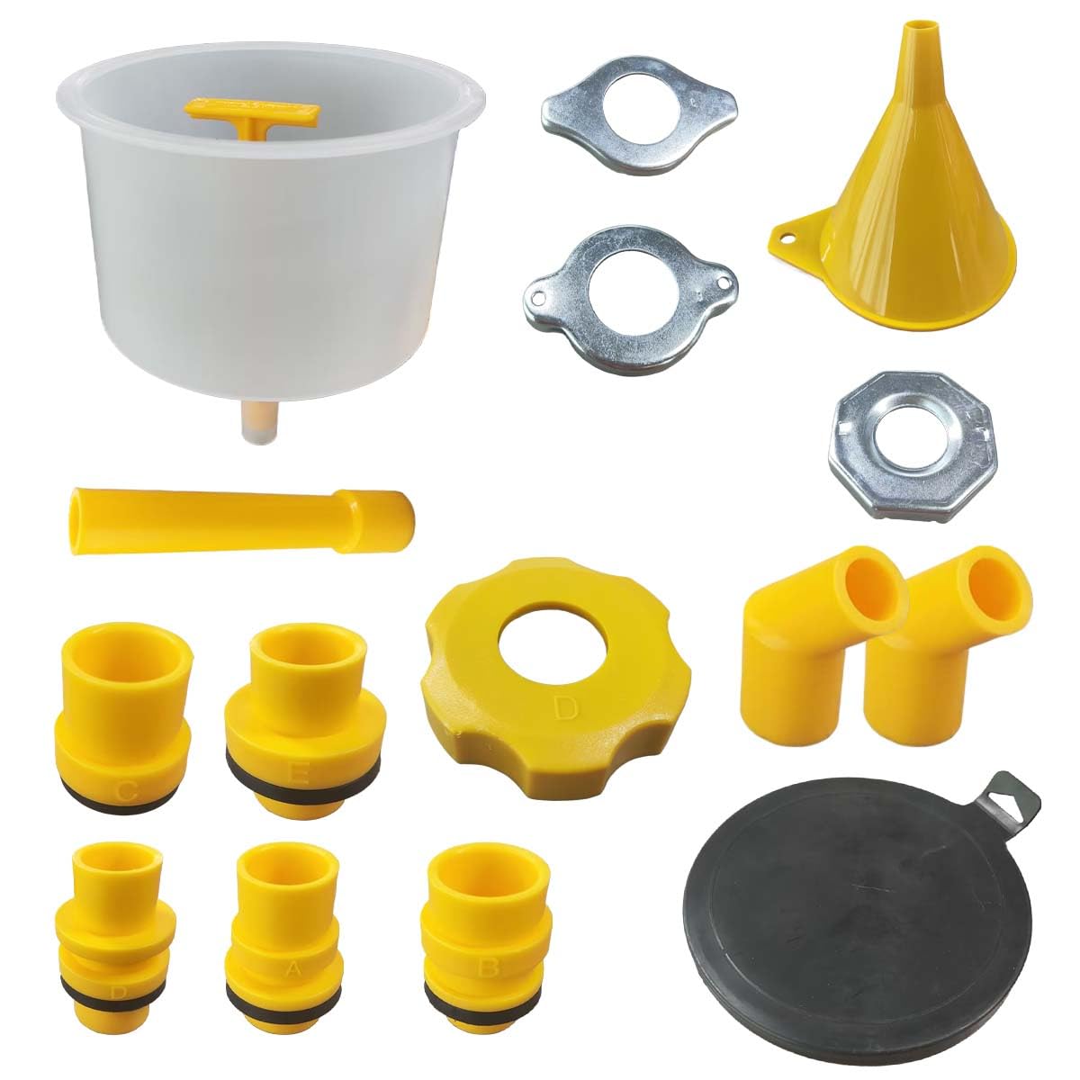 Spill Proof Coolant Funnel Kit - Universal No Spill Radiator Bleeder & Fill Kit with Adapters for Most Vehicles | Perfect for DIY Car Maintenance, Coolant Flush & Antifreeze Refill