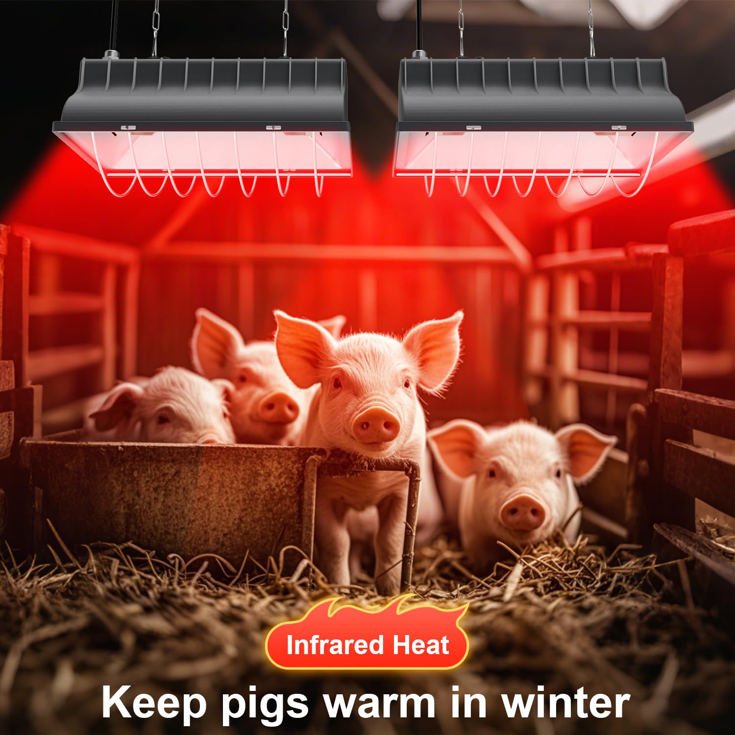 UTFEEDY 250W Aluminum Chicken Coop Heater - Adjustable Temperature Brooder Warmer for Chicks, Ducklings & Small Pets | 8ft Iron Chain | Safe Heating Plate for Amphibians, Livestock & Poultry | Perfect for Winter Care & Indoor/Outdoor Use